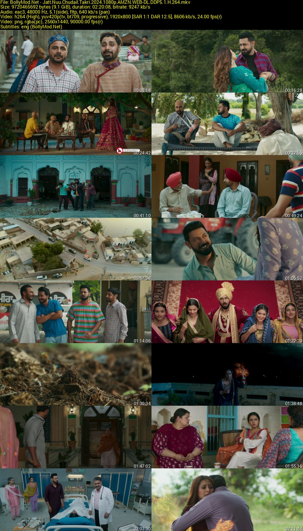 Download Jatt Nuu Chudail Takri (2024) AMZN WEB-DL Punjabi Movie (DD 5.1) 480p & 720p & 1080p ESub Screenshots