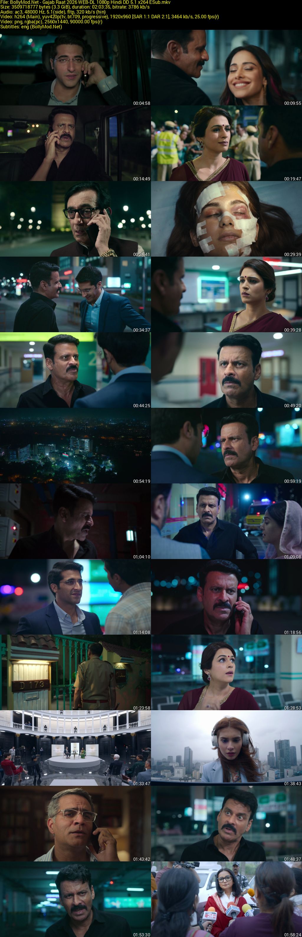 Download Gajab Raat (2026) NF WEB-DL Hindi Movie (DD 5.1) 480p & 720p & 1080p ESub Screenshots
