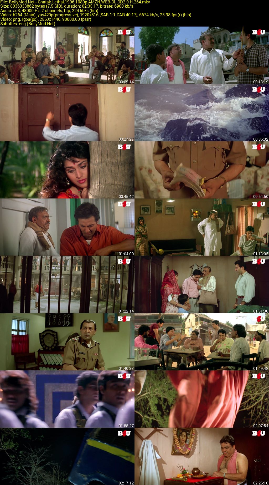 Download Ghatak: Lethal (1996) HDTV-DL Hindi Movie (DD 2.0) 480p & 720p & 1080p ESub Screenshots