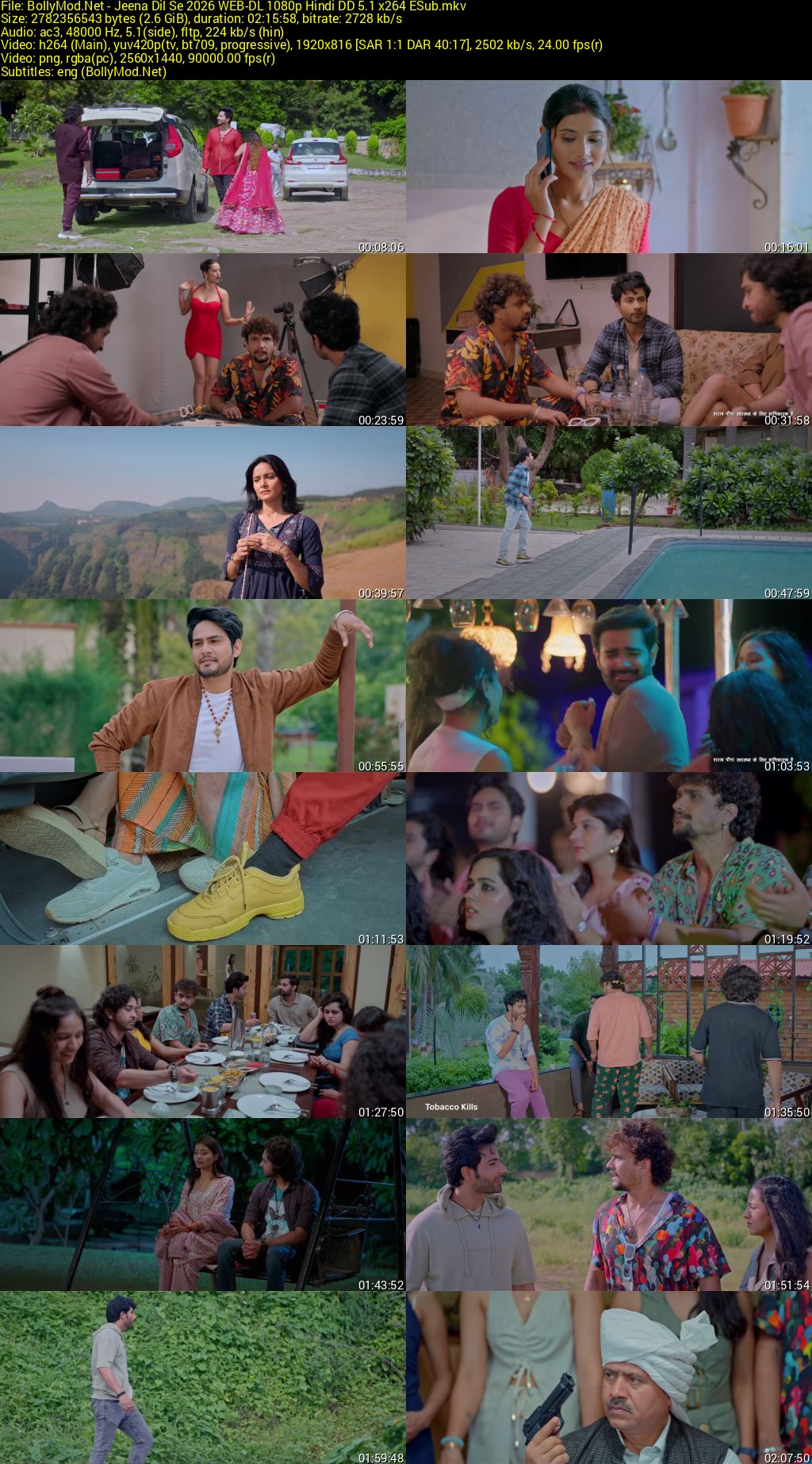 Download Jeena Dil Se (2026) JHS WEB-DL Hindi Movie (DD 5.1) 480p & 720p & 1080p ESub Screenshots