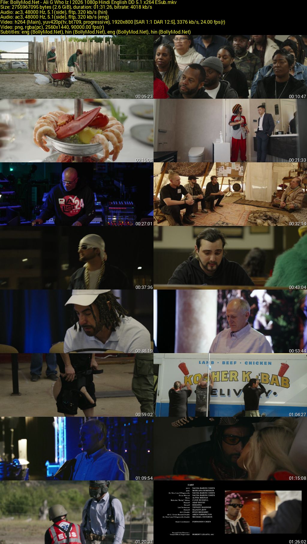 Download Ali G: Who Iz I? (2026) AMZN WEB-DL Dual Audio [Hindi (DD 5.1) & English] 480p & 720p & 1080p ESub Screenshots